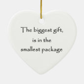 Het grootste ornament met cadeau-hart (Achterkant)
