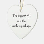 Het grootste ornament met cadeau-hart (Links)