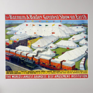 Het grootste show van Barnum en Bailey op aarde Poster