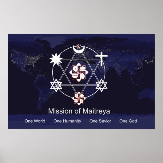 Het grootste teken boven de aarde poster (Voorkant)