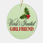 Het grootste Vriendin ter wereld Keramisch Ornament (Links)