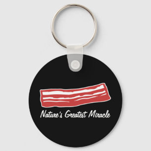 het grootste wonder van bacon natuur sleutelhanger