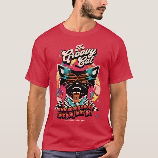 Het Groovy Cat meisje T-shirt (Voorkant)