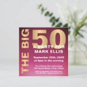 HET GROTE 50 GOLD-EFFECT | TWEEDE PARTIJ KAART (Staand voorkant)