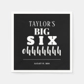 Het GROTE 60ste verjaardagsfeestje Servet (Voorkant)