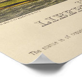 Het Grote Bartholdi-Vrijheidsbeeld Poster (Hoek)