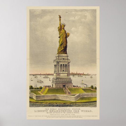 Het Grote Bartholdi-Vrijheidsbeeld Poster (Voorkant)