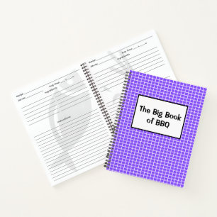 Het grote BBQ-receptenschrift notitieboek