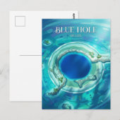 Het Grote Blauwe Gat Belize Briefkaart (Voorkant / Achterkant)