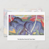 Het grote blauwe paard van Franz Marc Briefkaart (Voorkant / Achterkant)