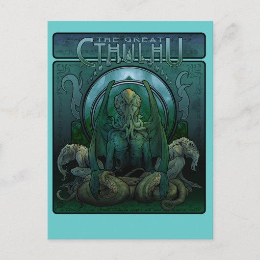 Het Grote Briefkaart van Cthulhu (Voorkant)