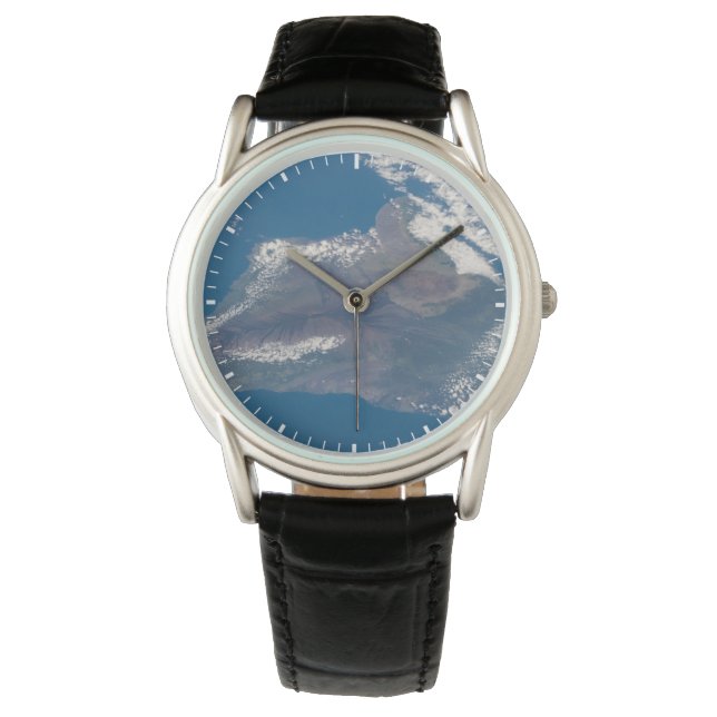 Het grote eiland Hawaï en zijn bergen Horloge (Voorkant)