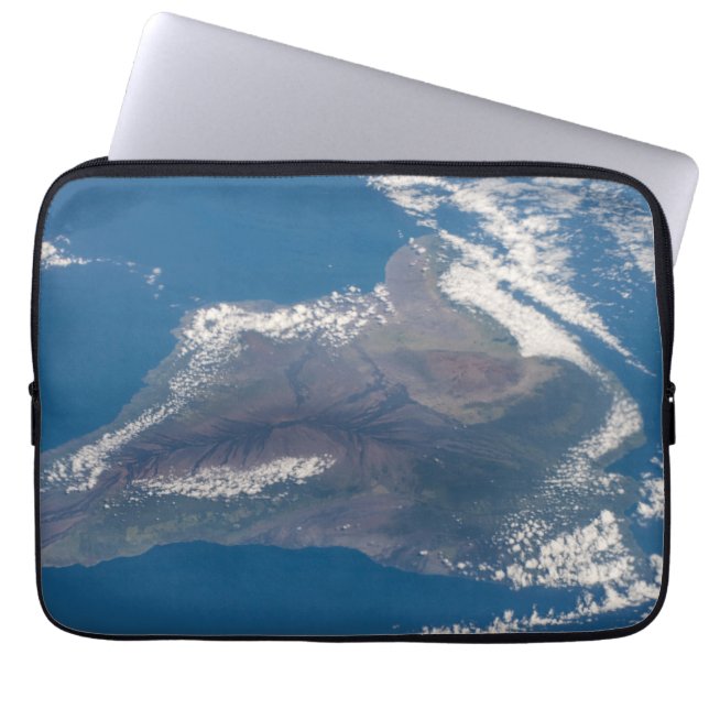 Het grote eiland Hawaï en zijn bergen Laptop Sleeve (Voorkant)