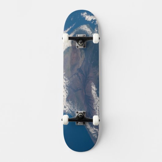 Het grote eiland Hawaï en zijn bergen Skateboard (Voorkant)
