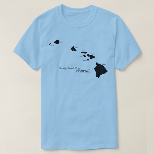 Het grote eiland Hawaï T-shirt (Design voorkant)