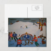 HET GROTE GAME HOCKEY-BRIEFKAART BRIEFKAART (Voorkant / Achterkant)