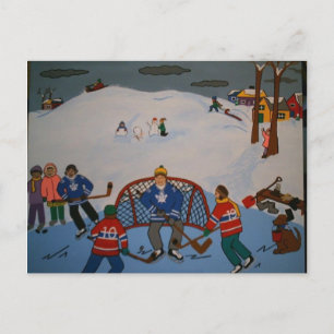 HET GROTE GAME HOCKEY-BRIEFKAART BRIEFKAART