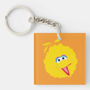 Het grote Gezicht van de Vogel Sleutelhanger