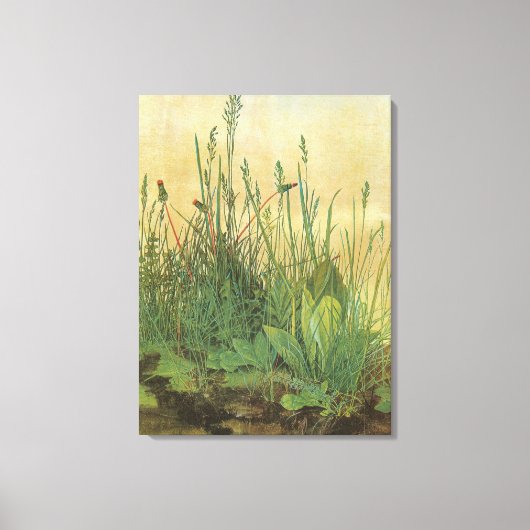 Het grote (Grote) stuk Turf van Albrecht Durer Canvas Afdruk (Voorkant)