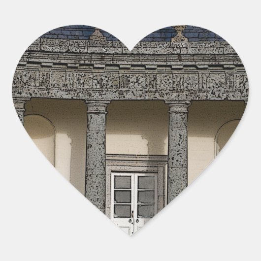 Het Grote Huis Hart Sticker (Voorkant)