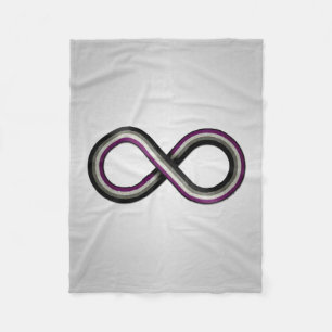 Het grote Infinity Vector Symbool dat met Asexual  Fleece Deken