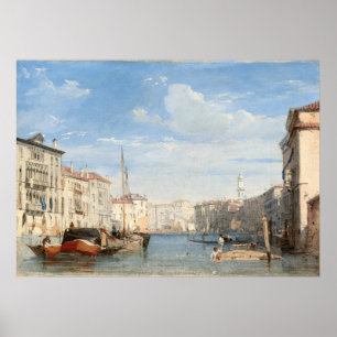 Het Grote Kanaal, Richard Parkes Bonington Fine Ar Poster