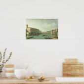 Het Grote Kanaal van de Rialto-brug Poster (Keuken)