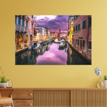 Het Grote Kanaal van het Canvas van Venice