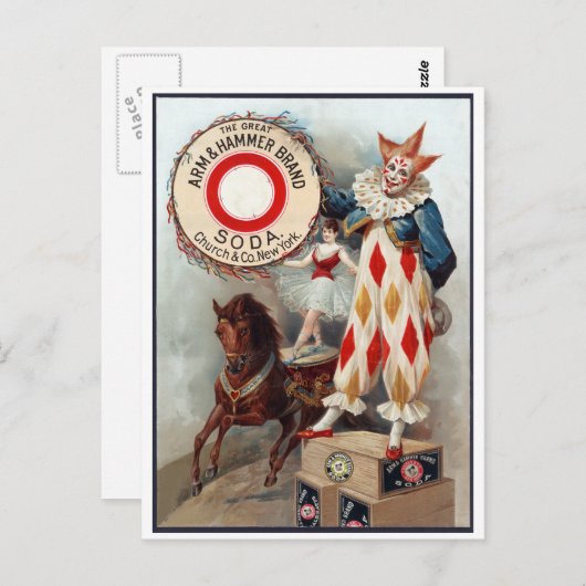Het grote merk Arm & Hammer, soda, c. 1900 Briefkaart (Voorkant / Achterkant)
