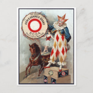 Het grote merk Arm & Hammer, soda, c. 1900 Briefkaart