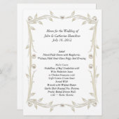 Het grote Wit en van de Band van de Bindende Lijst Menu (Voorkant / Achterkant)