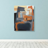 Het guéridon canvas afdruk (Insitu (Houten vloer))