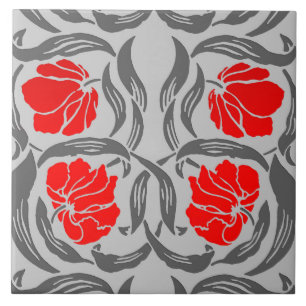 Het Guichelheil van William Morris, verzilvert Tegeltje