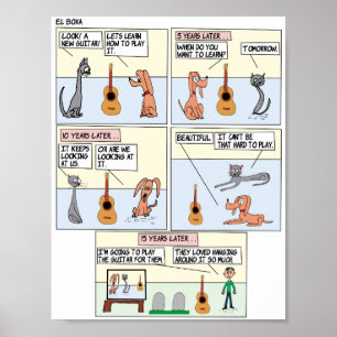 Het Guitar-Poster papier Poster