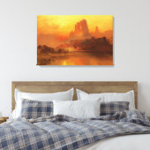 Het Gulden Uur, Moran, 1875 Canvas Afdruk (Insitu (Slaapkamer))