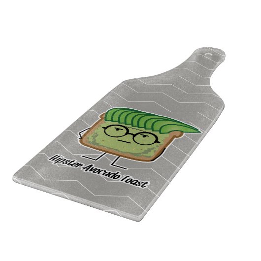 Het haar van de de glazensmeerder van Hipster van Snijplank (Hoek)