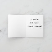 Het haasten zich voor het Vakantie Feestdagen Kaart (Binnen)