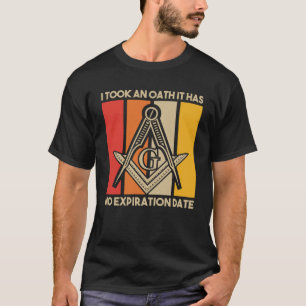 Het had een eed van vrijmetselaars en kompas t-shirt