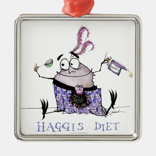 het haggis - dieet metalen ornament (Voorkant)