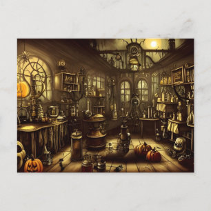 Het Halloween Lab Briefkaart