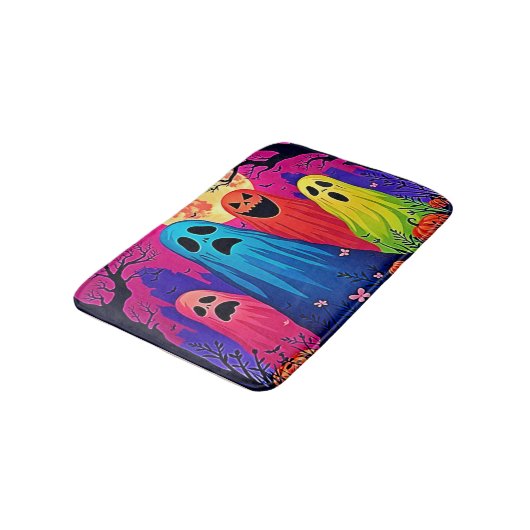 Het Halloween Party Design van Neon Ghosts Badmat (Gekanteld)