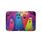 Het Halloween Party Design van Neon Ghosts Badmat (Voorkant)