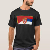 het halve symbool van de servische montenegro - vl t-shirt (Voorkant)