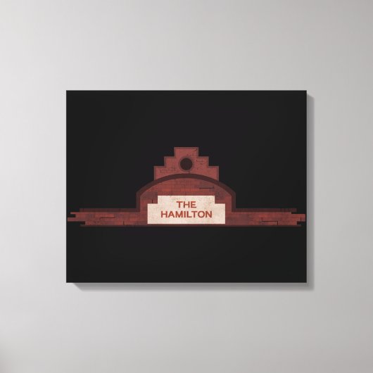 het hamilton - gebouw canvas afdruk (Voorkant)