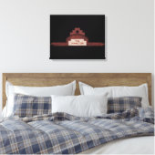 het hamilton - gebouw canvas afdruk (Insitu (Slaapkamer))