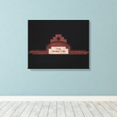 het hamilton - gebouw canvas afdruk (Insitu (Houten vloer))