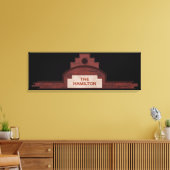 het hamilton - gebouw canvas afdruk (Insitu (Woonkamer))