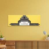 het hamilton - signaal canvas afdruk (Insitu (Woonkamer))