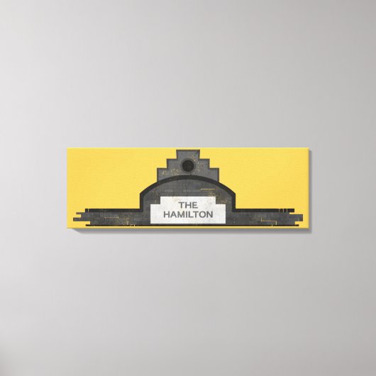 het hamilton - signaal canvas afdruk (Voorkant)