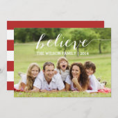 Het handschrift gelooft de Kaart van de Foto van (Voorkant / Achterkant)